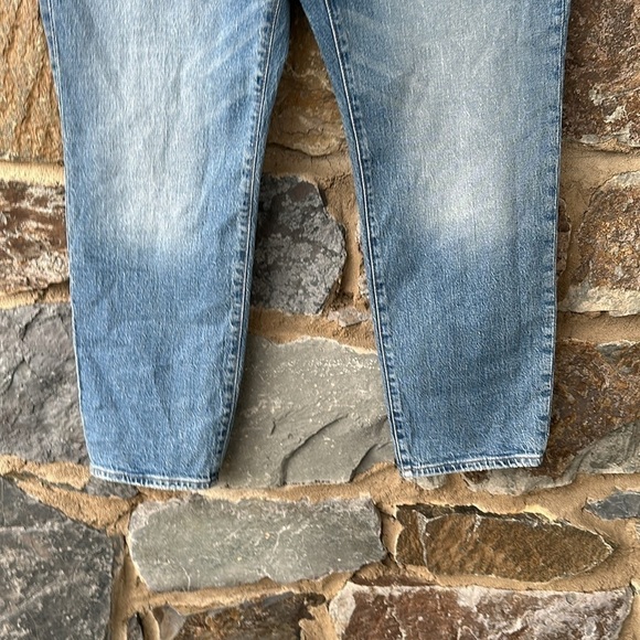 NWT MADEWELL The Plus High-Rise Slim Boyjean in Neal Wash: TENCEL Denim Size 32P - Picture 4 of 9